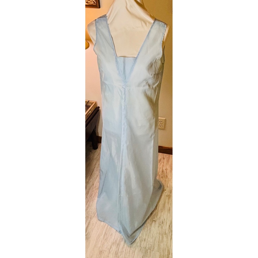 Vintage‎ 60s Mad Men flower Dress Set, Sheer Layered Gown Bell Sleeve S/M - Picture 5 of 16